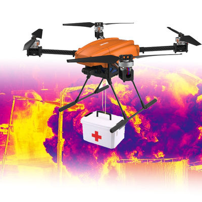 Drone UAV industrial com visão térmica e noturna 2.7K 30FPS Drone de helicóptero de câmera dupla